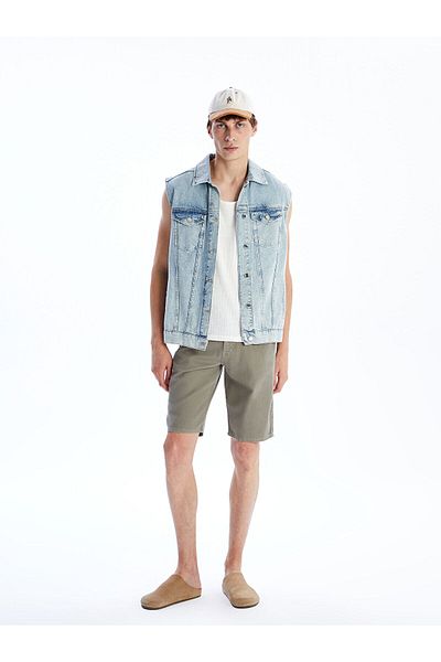 LC Waikiki Pantaloni scurți de jeans pentru bărbați, cu ajustare standard