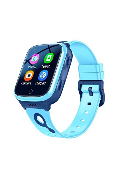 zyteq Ceas inteligent K9 Kids 4G, apel video, GPS, SOS, IP67, urmărire în timp real, 10 zile, albastru