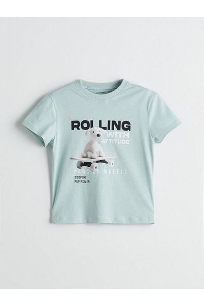 LC Waikiki Crew Neck Printed Boy's T-Shirt