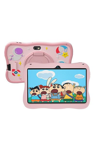 zyteq Kids Tablet 7", Android, Dual Camera, WiFi, Shockproof Case, IPS, Pink