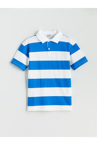 LC Waikiki Polo Neck Striped Boy's T-Shirt