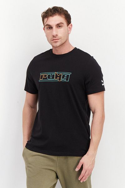 Puma Men Sportswear Fit Short Sleeve Training T-Shirt, Black