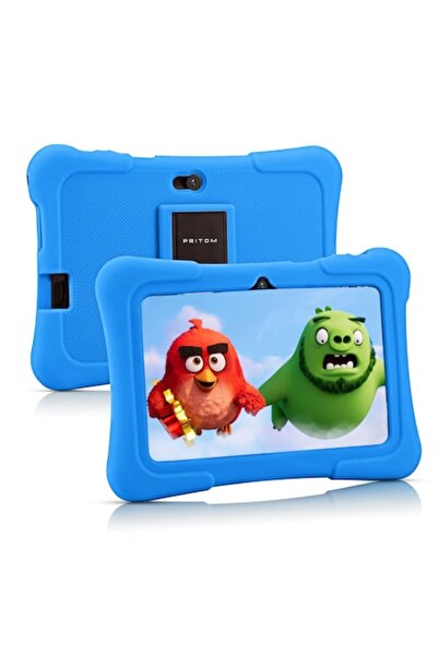 zyteq Tabletă pentru copii, 7", Android, cameră duală, WiFi, carcasă rezisten...