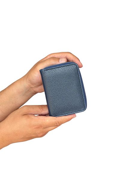 Tisaati Premium Series Special Boxed Luxury Leather Vertical Zipper Wallet Belt and Card Holder Men's Set