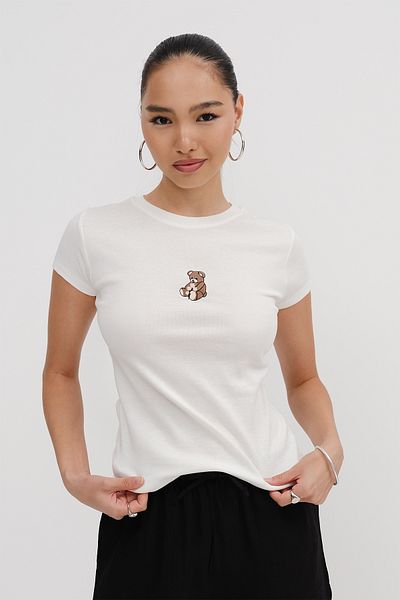Addax Teddy Bear Embroidered T-Shirt P10458
