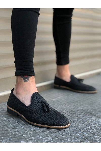 dehaine Men's Loafers, Black