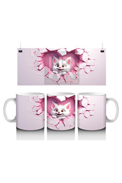 Luluyen Joyful Fox Mug in Heart Frame That Makes Children Love Milk