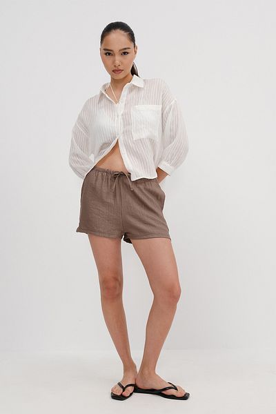 Addax Elastic Waist Shorts Ş10474
