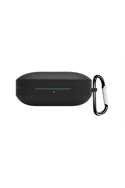 THD Silicone case, THD, compatible with OnePlus Buds Pro 2 wireless headphones, carabiner included, black