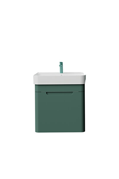Creavit Colorit Kapaklı Lavabo Dolabı 60 cm Nil Yeşili