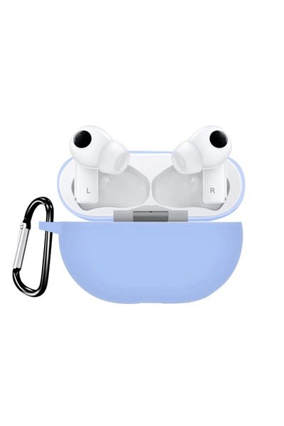 THD Husa Pentru Protectia Castilor Stereo Wireless Huawei Freebuds Pro, Culoarea Albastru Deschis