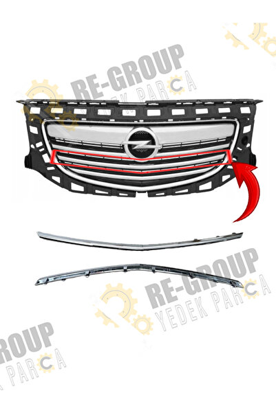İthal OPEL İNSİGNİA A Uyumlu  ÖN PANJUR KROM ÇITASI 2008-2012 -ORTA