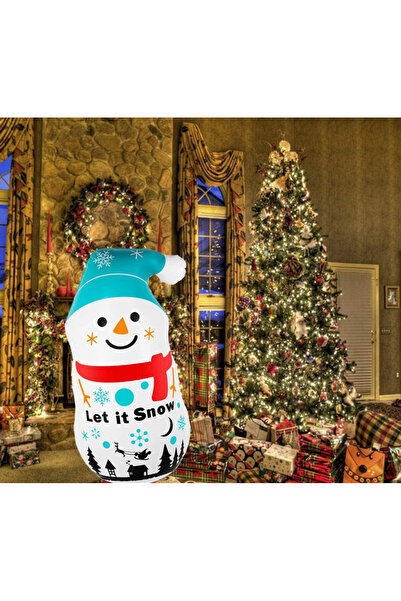 Sayala Balon gonflabil Sayala, model om de zăpadă, PVC, multicolor, 65 x 50 x...