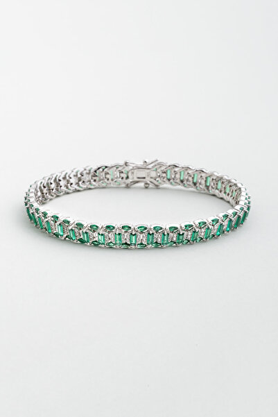 So CHIC... Gatsby 18 Ayar Beyaz Altın Kaplama Gümüş Tasarım Bileklik