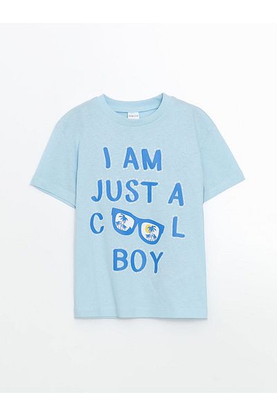 LC Waikiki Crew Neck Printed Boy's T-Shirt