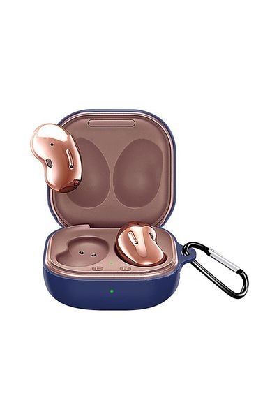THD Husa Pentru Protectia Castilor Samsung Galaxy Buds Live, Culoarea Albastru Marin, Cu Carlig