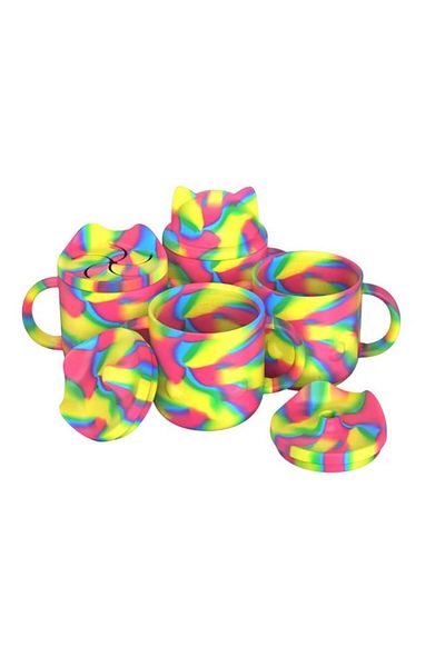 Lqmbaby Set of 4 Lqmbaby children's cups, 237 ml, multicolor, silicone