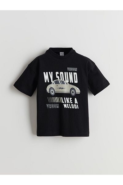 LC Waikiki Crew Neck Printed Boy's T-Shirt
