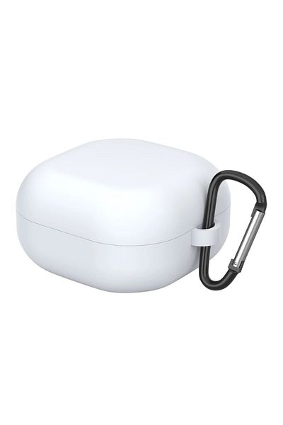 THD Husa THD pentru protectia castilor Samsung Galaxy Buds2 Pro, culoarea alba, cu carlig de prindere