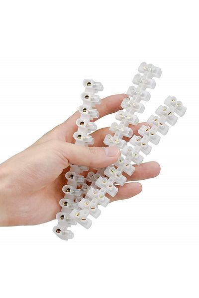 Aprilye Set of 10 Aprilye electrical connector blocks, copper/PP, 30 A, 16 mm, 380 V