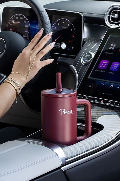 Perotti 17238-1 Colte V2 Stainless Steel Sportsman Thermos Cup Flask Red 1.2 Lt
