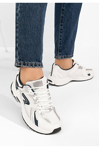 B T Shoes Teniși damă Claria albi