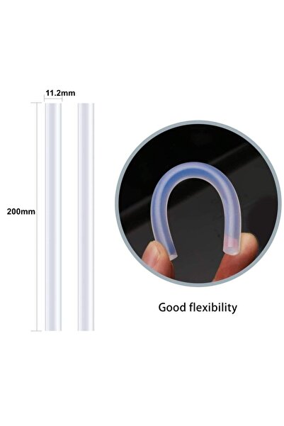 MEGATEC Set of 5 transparent silicone wands, 11.2mm diameter x 200 mm length, 10510