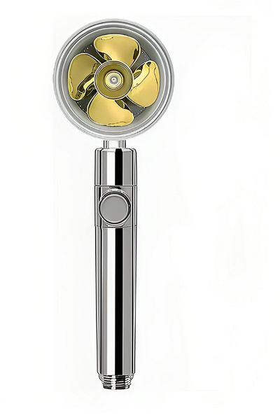 ideal STORE idealSTORE Rotating Turbo Shower Head with Propeller, ON/OFF Switch, G1/2, Helps Filter Water, Mater
