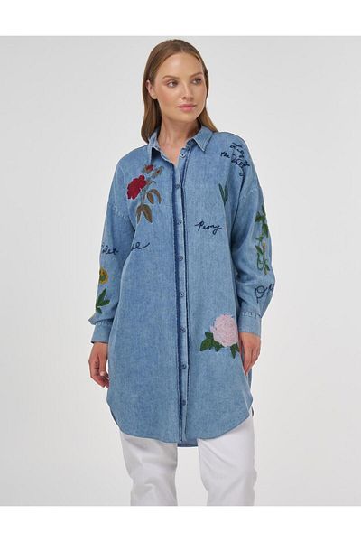Kayra Κεντημένο πετσέτα Lyocell Tunik