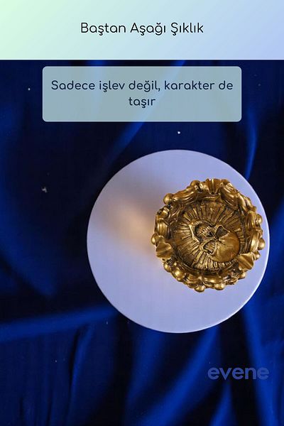 Evene Scrumieră Aur Culoare Antică Scrumieră Decorativă Model 9