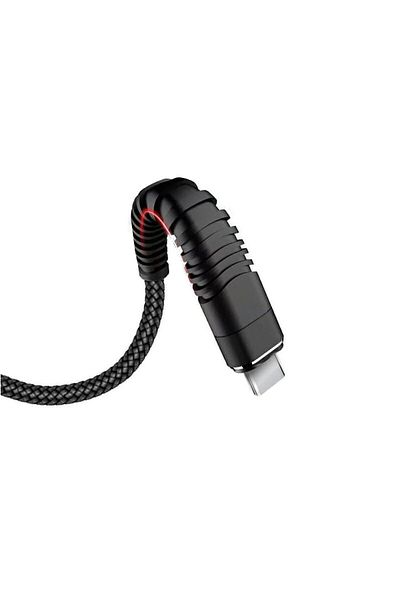 OEM Data and power cable, Kabel Armour, 2.1A, USB Type A male to USB Type C male connector