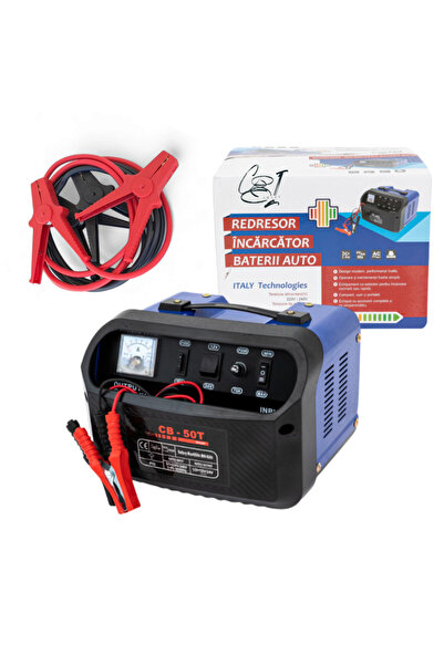 COBI SMART® Pachet redresor automat CB-50 50A, 12-24V, 220V, baterii 30-300Ah, include cabluri pornire autoc