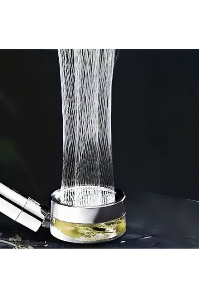 ideal STORE idealSTORE Rotating Turbo Shower Head with Propeller, ON/OFF Switch, G1/2, Helps Filter Water, Mater