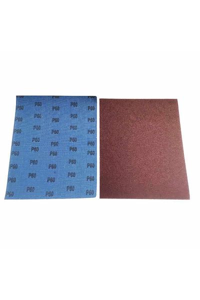OEM Set of 10 sandpaper sheets on canvas, for metal, FAE-30333, grain size P60, dimensions 280 x 230 mm