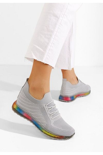 B T Shoes Women's Vadia grey sports shoes