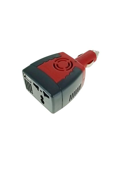 OEM Car inverter 12V to 220V 150W, 1 X USB output 5V-2.1A, black with red