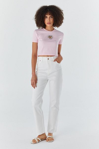 Shopping Shop Cut Leg Jean White