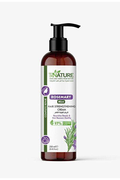 Bynature كريم تقوية الشعر بالروزماري والنعناع من باي ناتشر - 250 مل