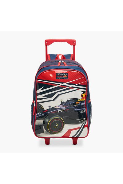 Red Bull Red Bull Printed 5-Piece Trolley Backpack Set - 16 inches