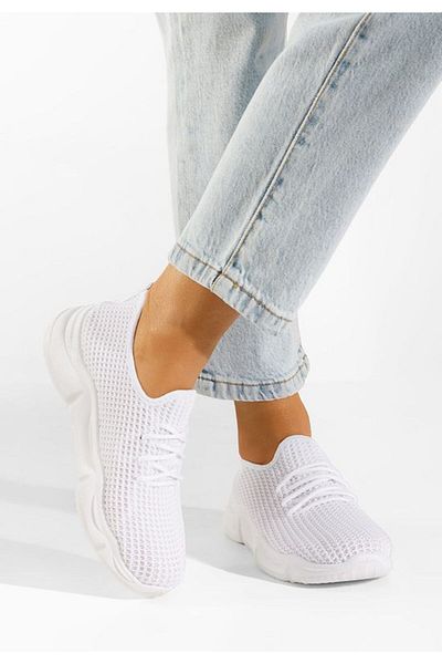 B T Shoes Pantofi sport dama albi Sheila