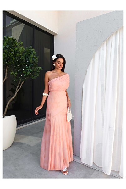 ESRAHELVACI Rochie cu model Tie Dye pe un umăr