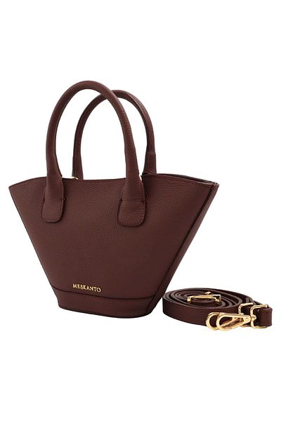 Meskanto Bouquet Genuine Leather Hand and Shoulder Bag with Strap