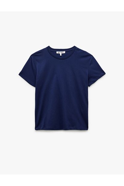 Koton Short Sleeve Crew Neck Cotton Basic T-Shirt