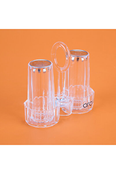 AROW طقم ملح ملح أكريليك - شفاف - 7 سم