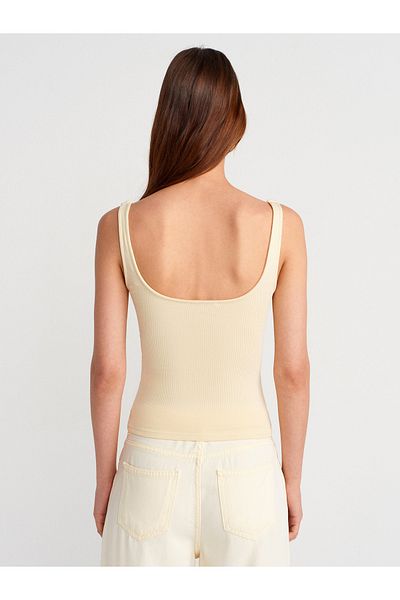 Dilvin 21057 Strap Undershirt-Light Yellow