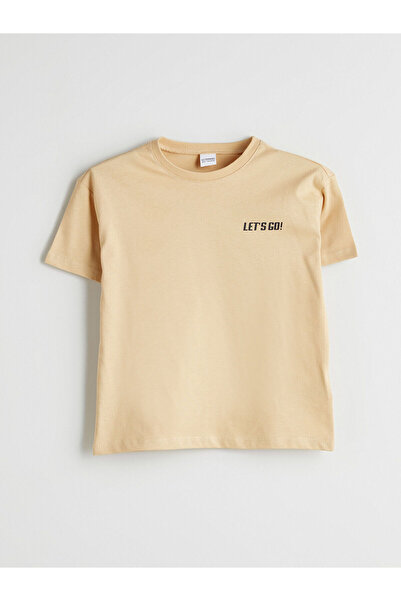 LC Waikiki Two Mt Shop Quality Lcw Baby Yellow Combed Cotton Loose & Roomy Sh...