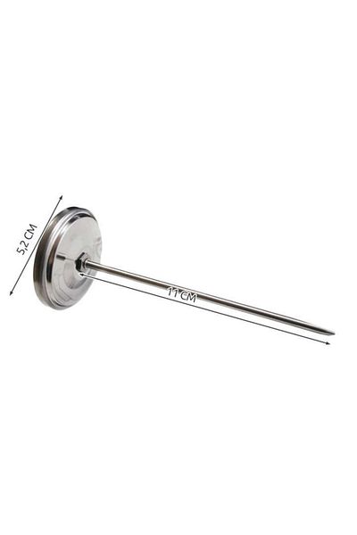 ideal STORE idealSTORE Metal Food Thermometer for Meat, Dimensions 11x5, 2 cm, Analogue, Includes a Rod
