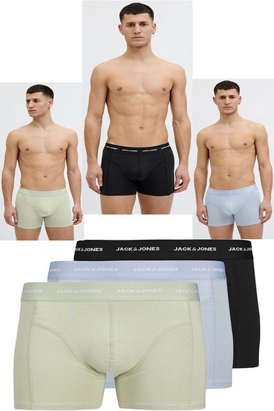 Jack & Jones Πακέτο J&J Tom Μικτό Χρώμα 3 Bamboo Boxer
