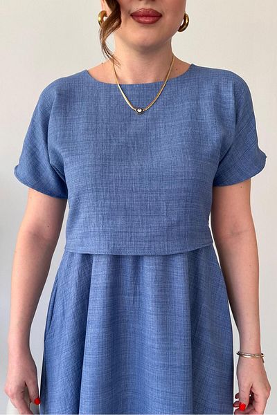 MaziButik Team Look Dress Indigo