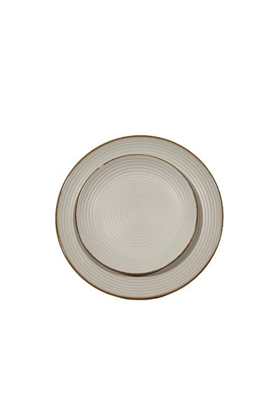 OEM 18-piece dinner service set, Rizuri model, Cream